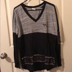 Pink! Long sleeve with sparkles!